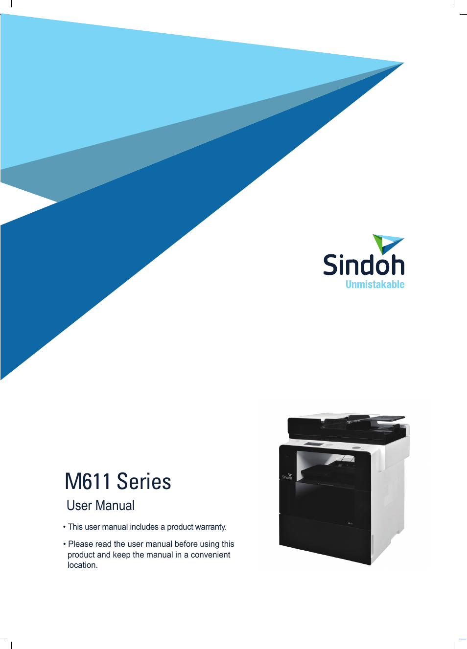 Sindoh M611 User Manual | 258 pages