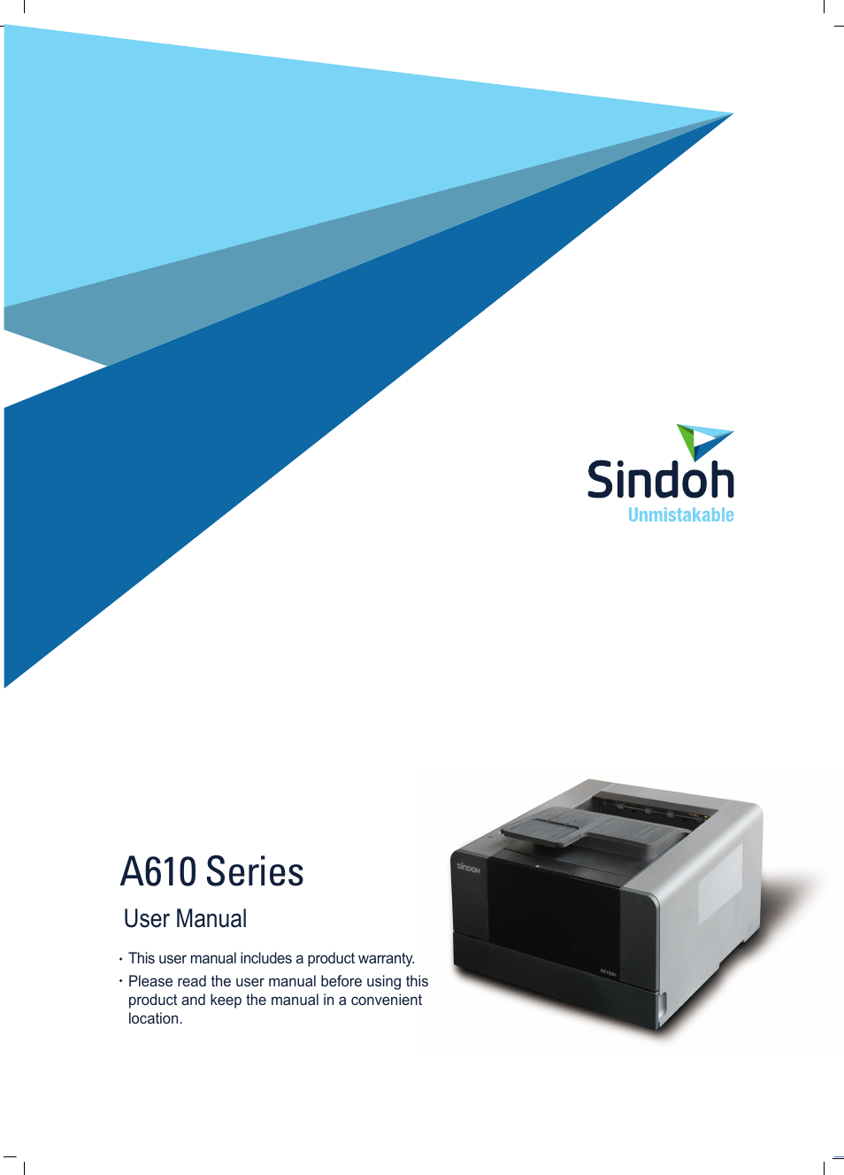Sindoh A610dn User Manual | 128 pages