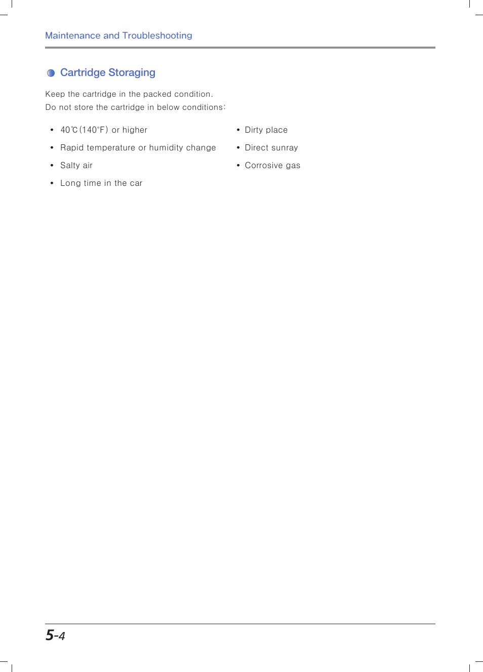 Cartridge storaging | Sindoh M403 User Manual | Page 176 / 232