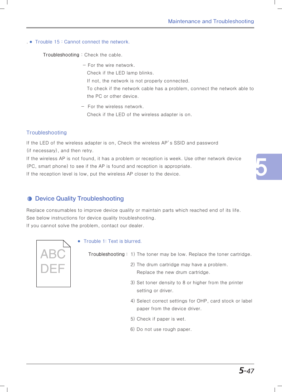 Troubleshooting, Device quality troubleshooting | Sindoh M403 User Manual | Page 219 / 232