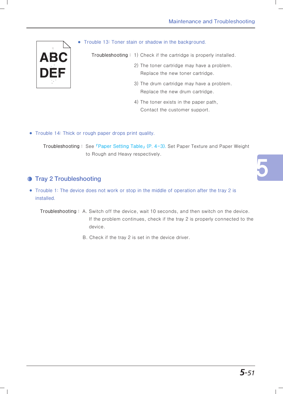 Tray 2 troubleshooting | Sindoh M403 User Manual | Page 223 / 232