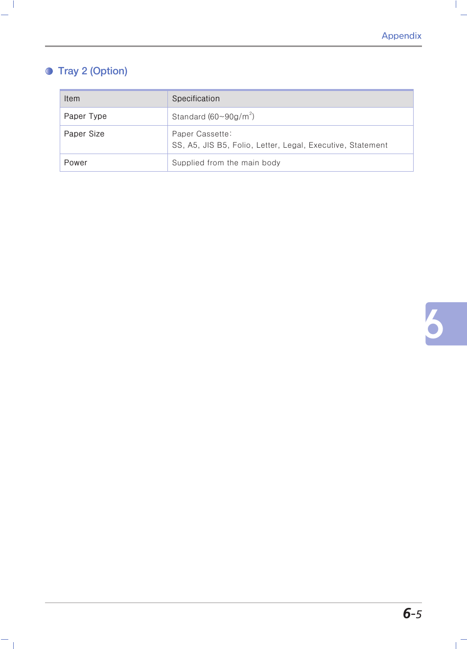 Tray 2 (option) | Sindoh M403 User Manual | Page 229 / 232