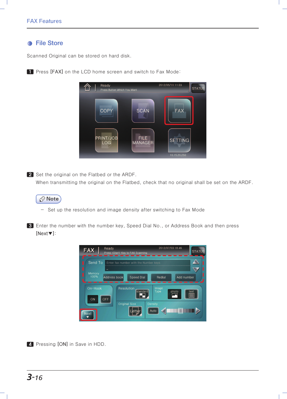 File store, Fire store | Sindoh N700 User Manual | Page 132 / 338