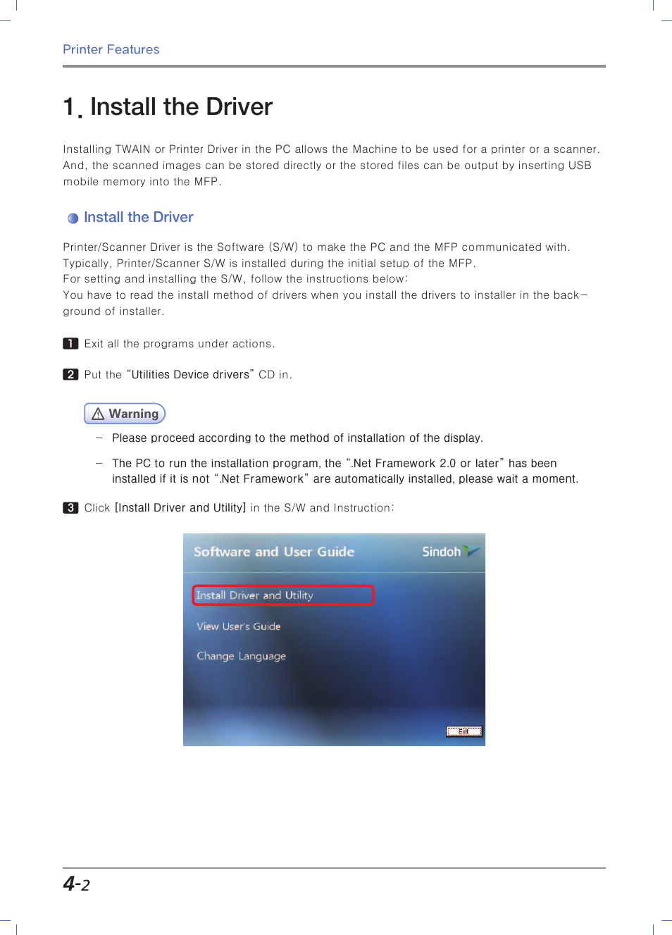 Install the driver | Sindoh N700 User Manual | Page 138 / 338