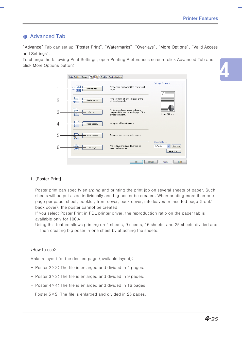 Advanced tab | Sindoh N700 User Manual | Page 161 / 338