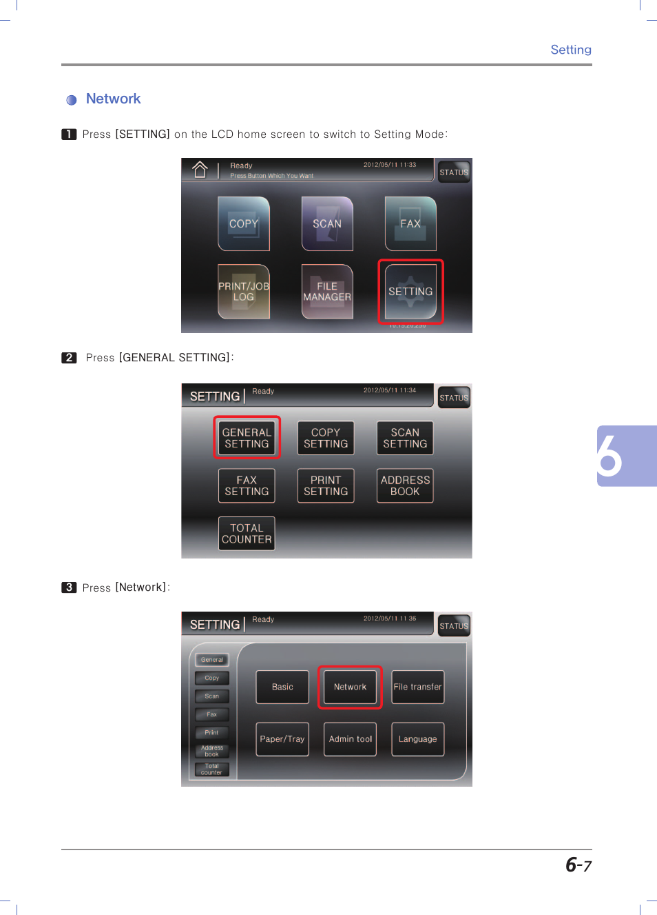 Network | Sindoh N700 User Manual | Page 213 / 338