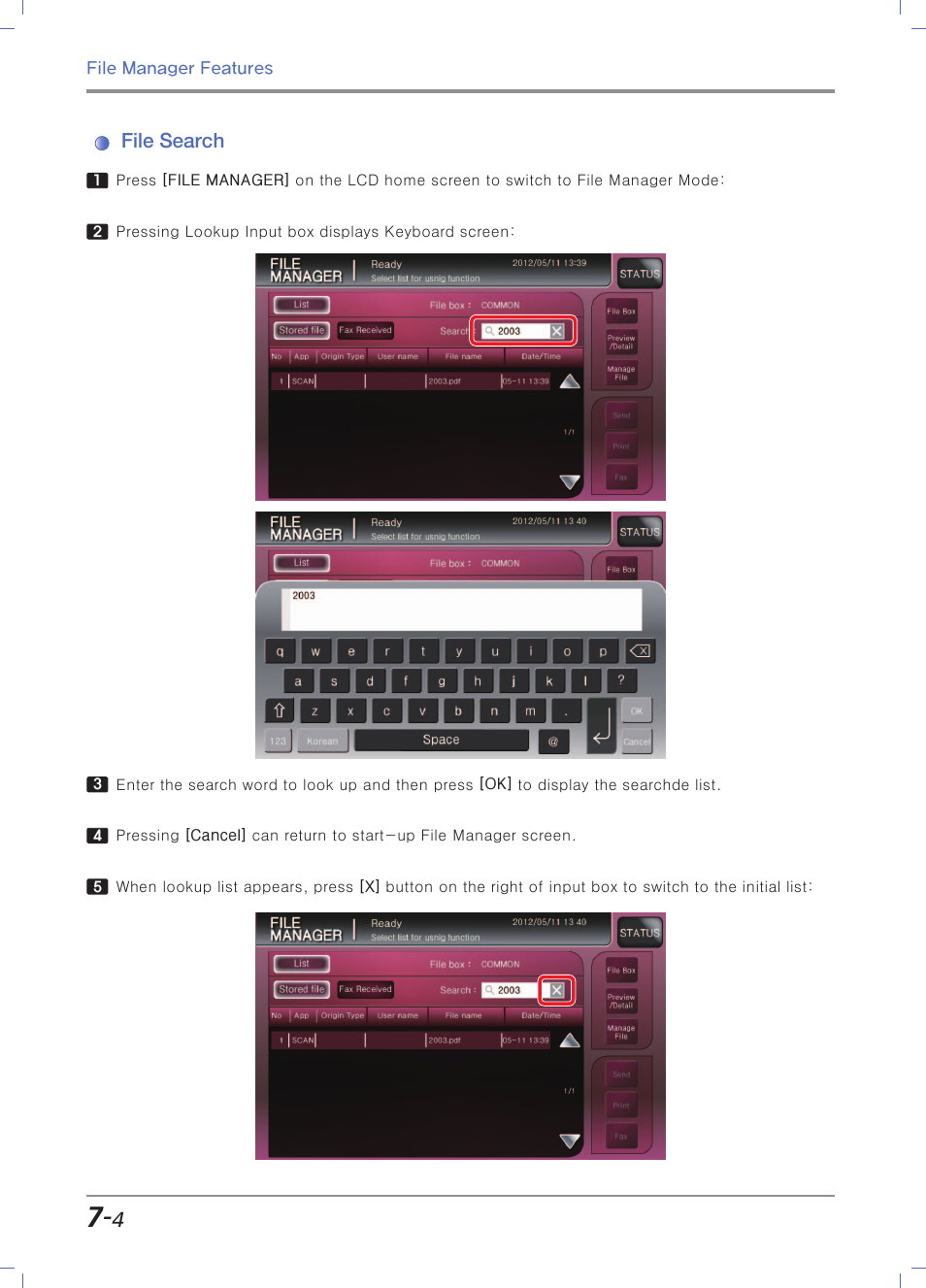 File search | Sindoh N700 User Manual | Page 256 / 338