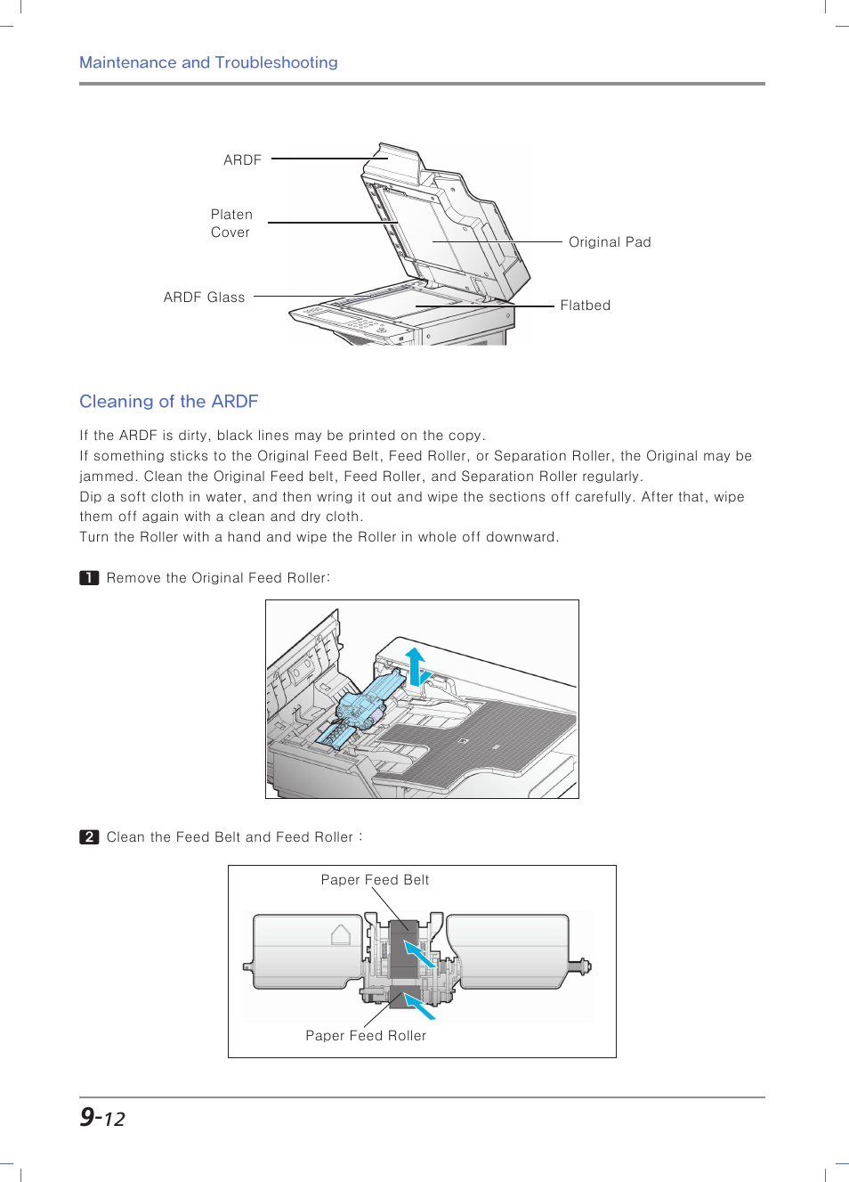 Cleaning of the ardf | Sindoh N700 User Manual | Page 296 / 338