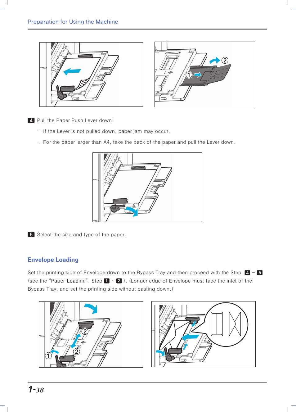 Envelope loading | Sindoh N700 User Manual | Page 68 / 338