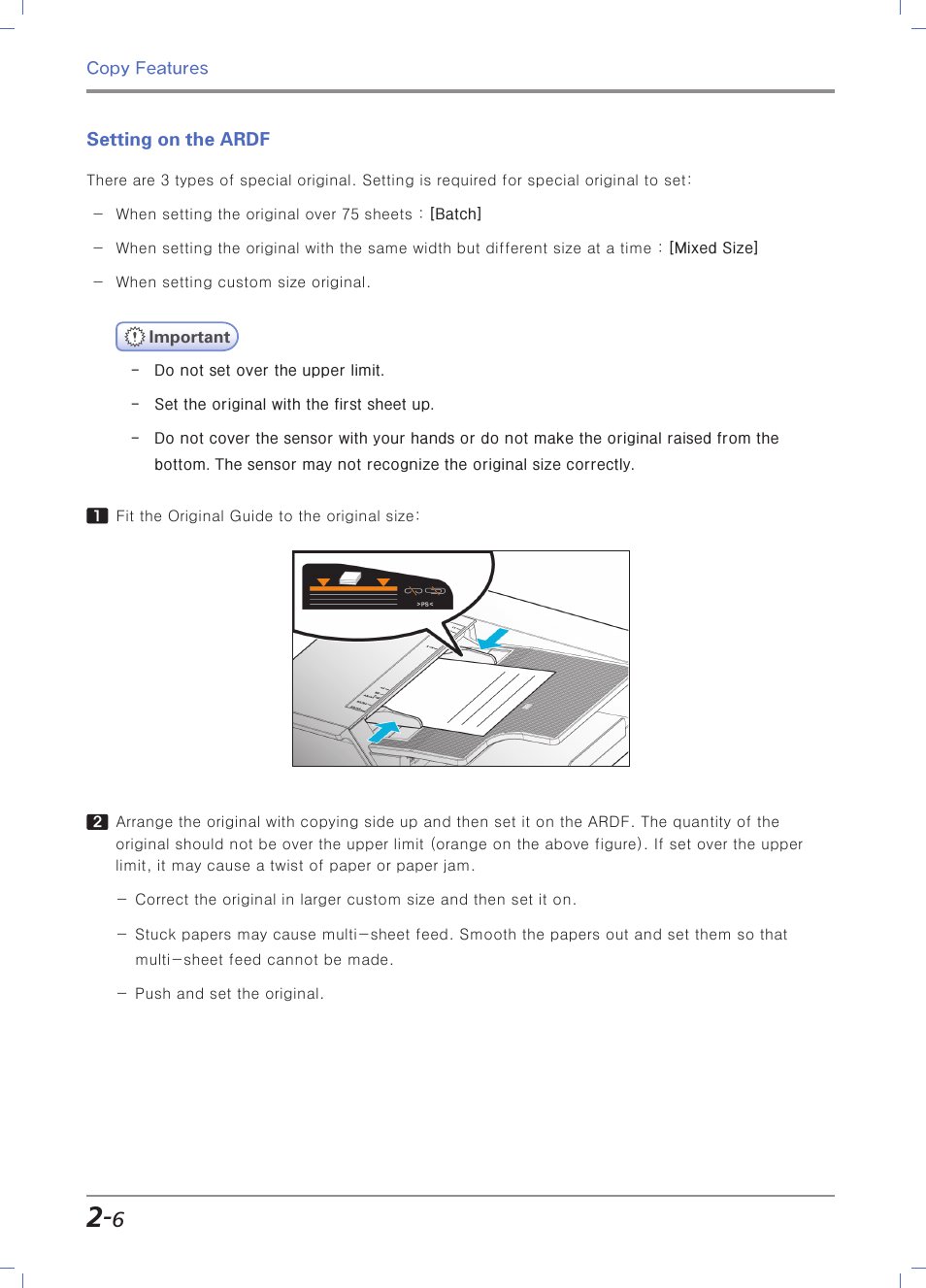 Setting on the ardf | Sindoh N700 User Manual | Page 82 / 338