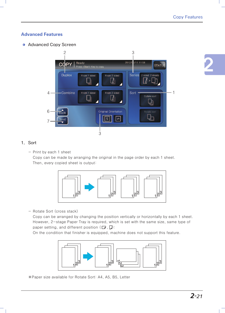 Advanced features | Sindoh N700 User Manual | Page 97 / 338