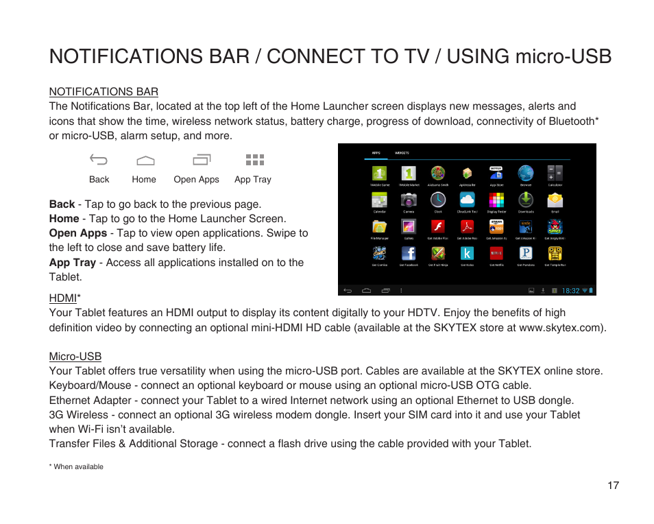 SKYTEX 7s User Manual | Page 18 / 26