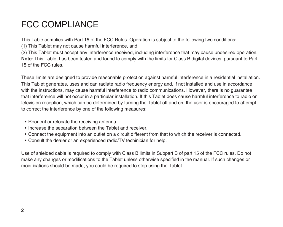 Fcc compliance | SKYTEX 7s User Manual | Page 3 / 26