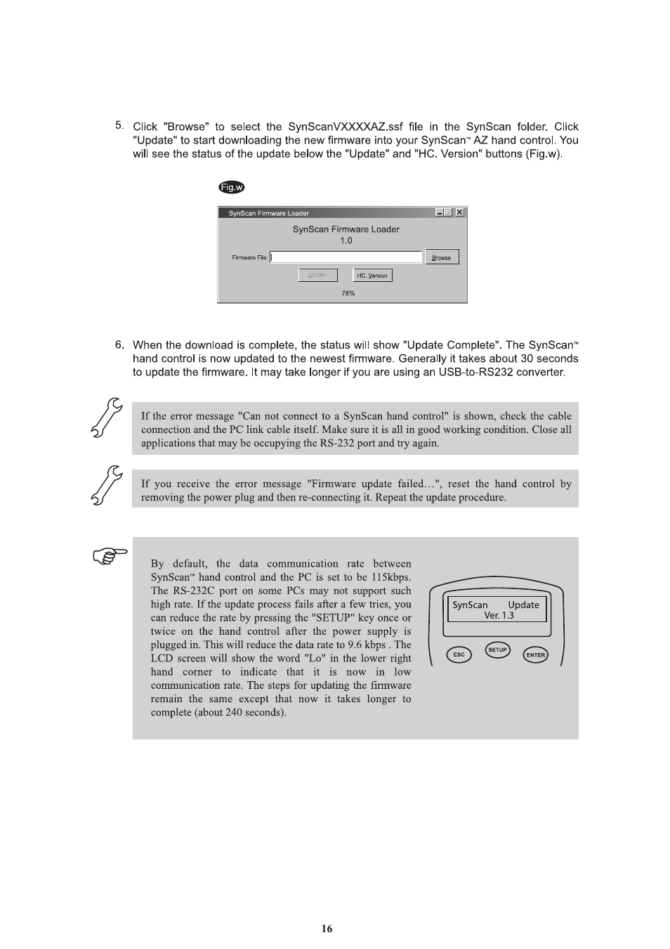 Sky-Watcher AZ114 MOUNT User Manual | Page 16 / 22