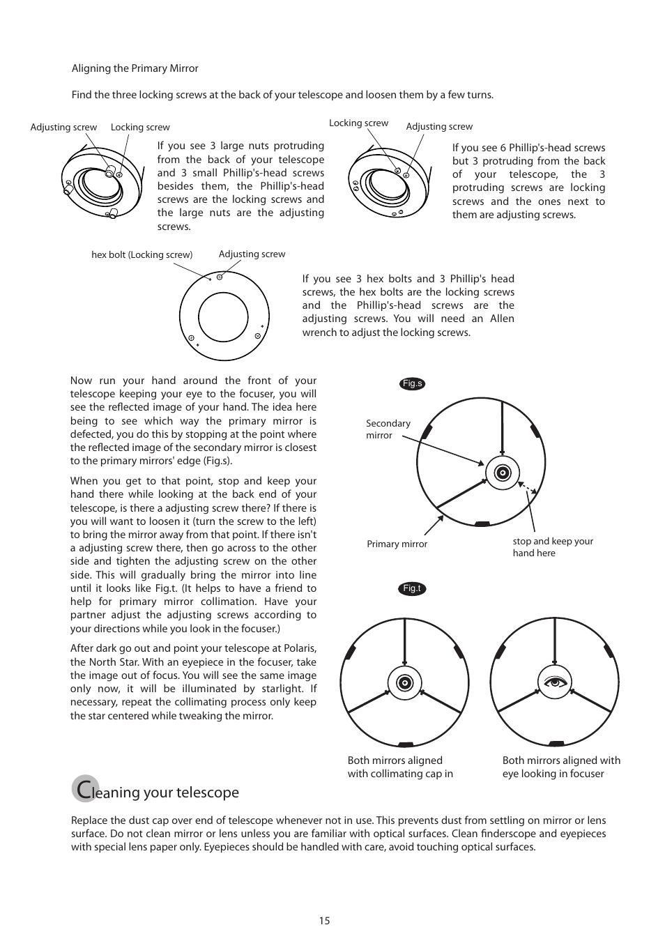 15_english, Leaning your telescope | Sky-Watcher AZ3 MOUNT User Manual | Page 15 / 16
