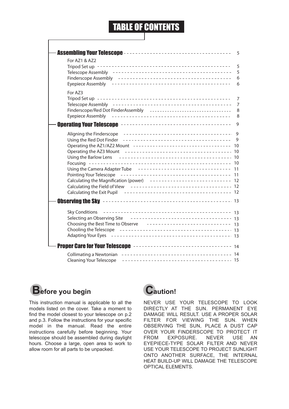 Sky-Watcher AZ3 MOUNT User Manual | Page 4 / 16