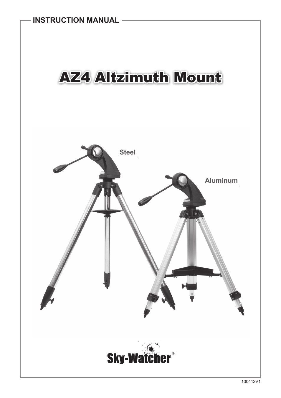 Sky-Watcher AZ4 MOUNT User Manual | 7 pages