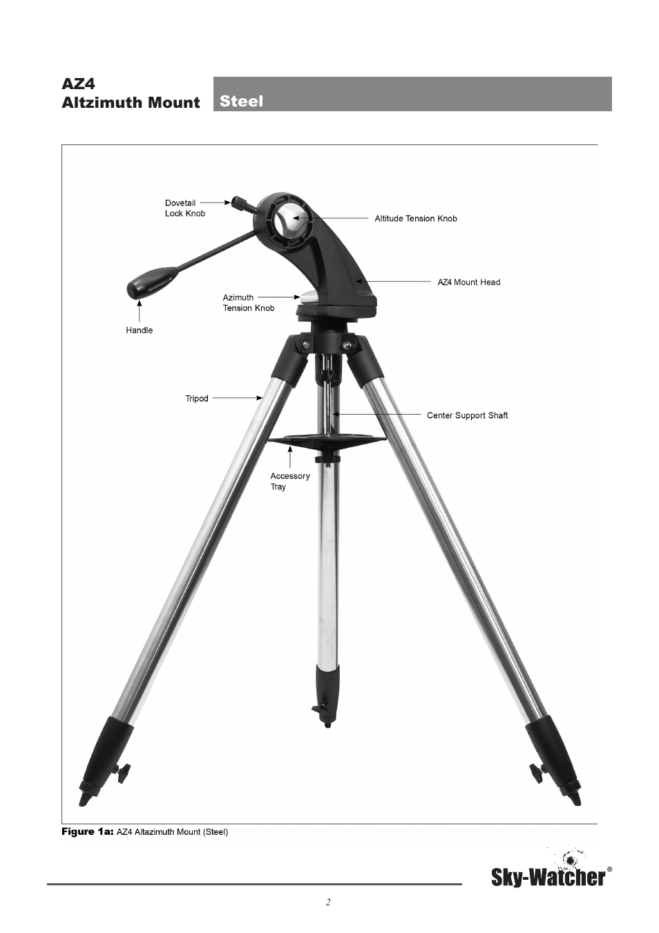 Sky-Watcher AZ4 MOUNT User Manual | Page 2 / 7