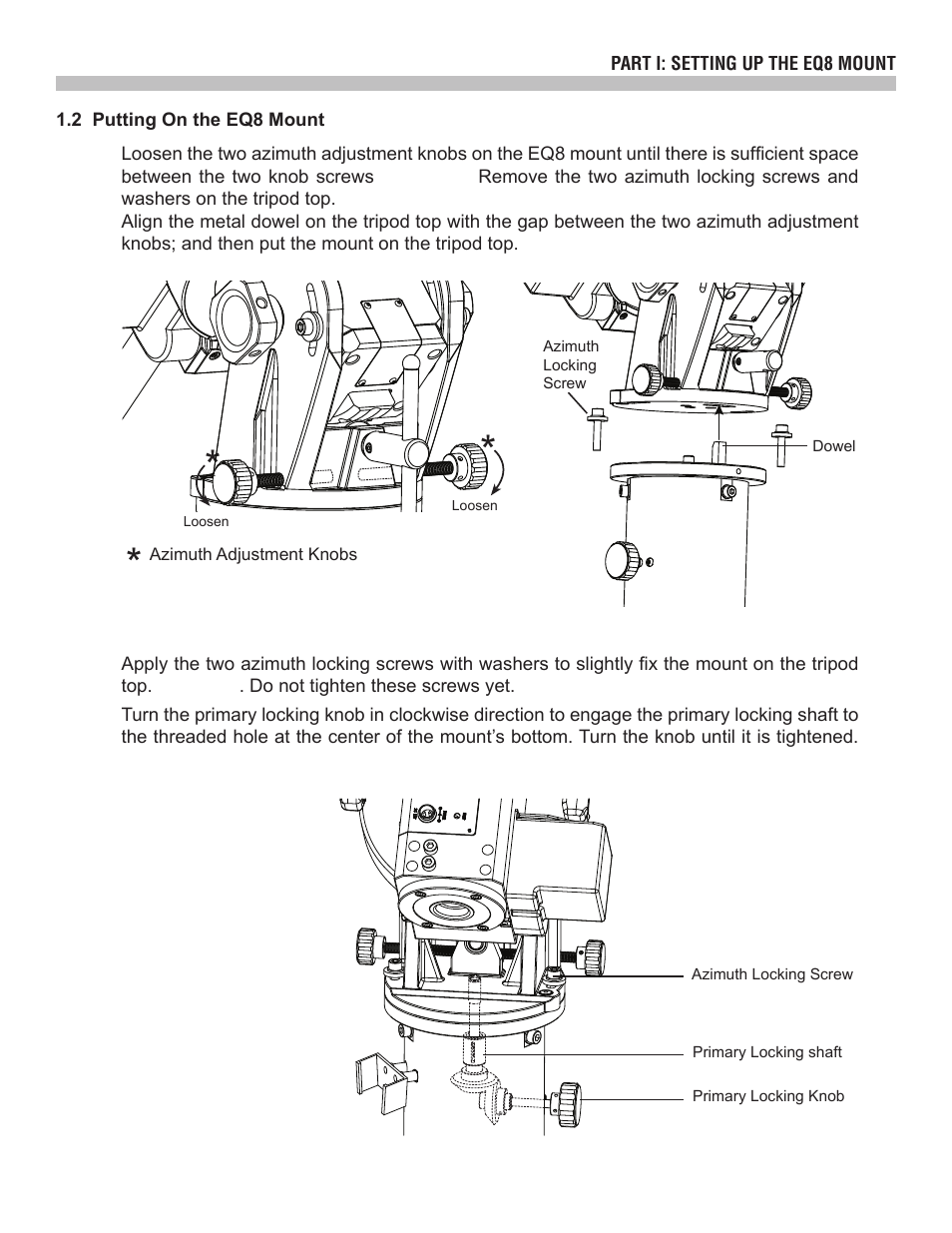 Sky-Watcher EQ8 User Manual | Page 5 / 20