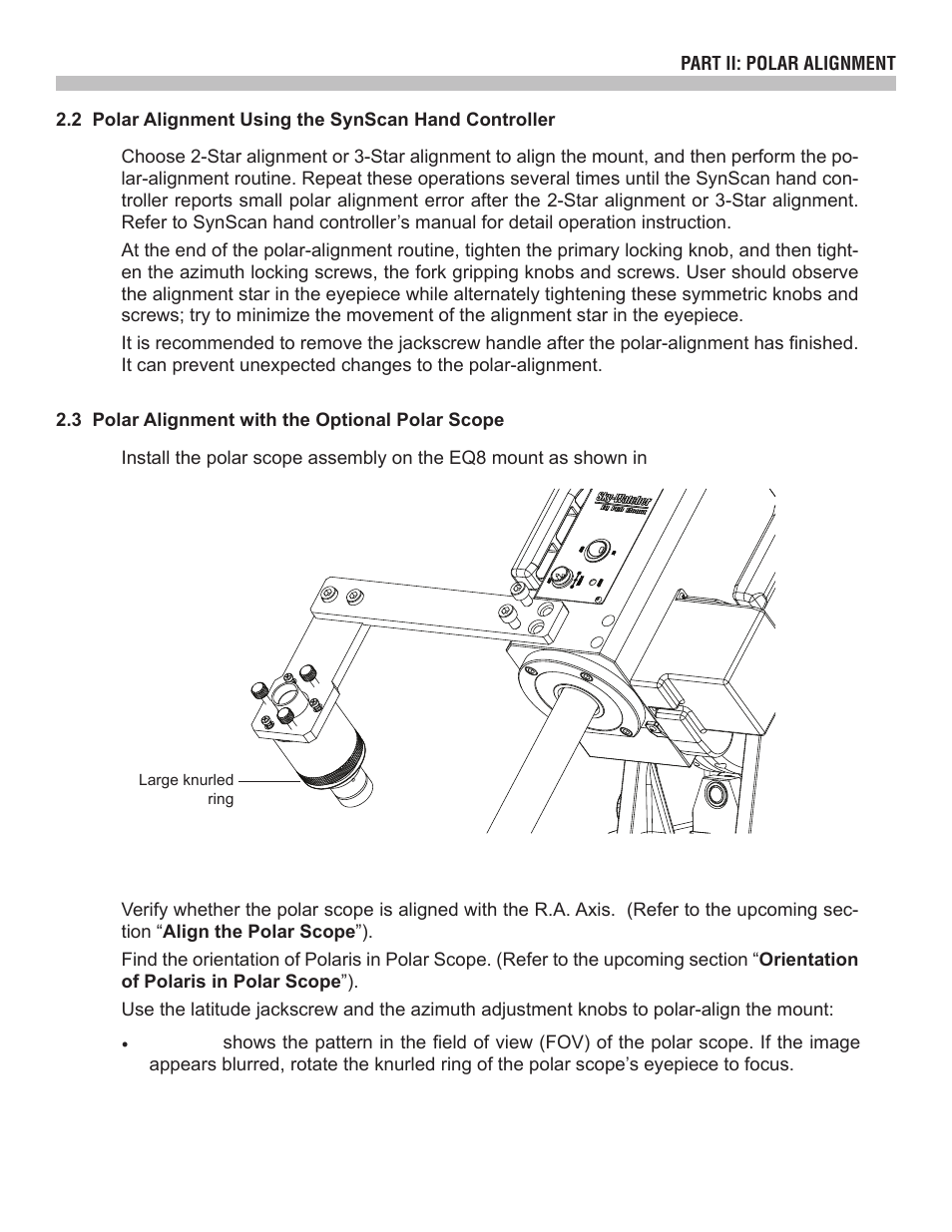 Sky-Watcher EQ8 User Manual | Page 9 / 20