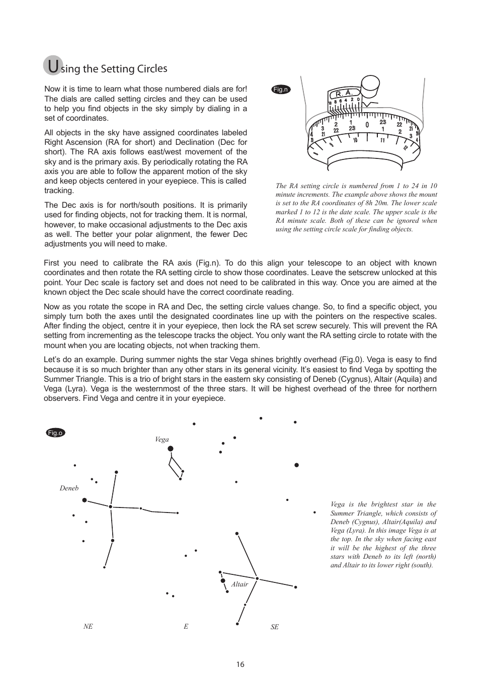 16_english, Sing the setting circles | Sky-Watcher EQ5GOTO MOUNT User Manual | Page 16 / 51