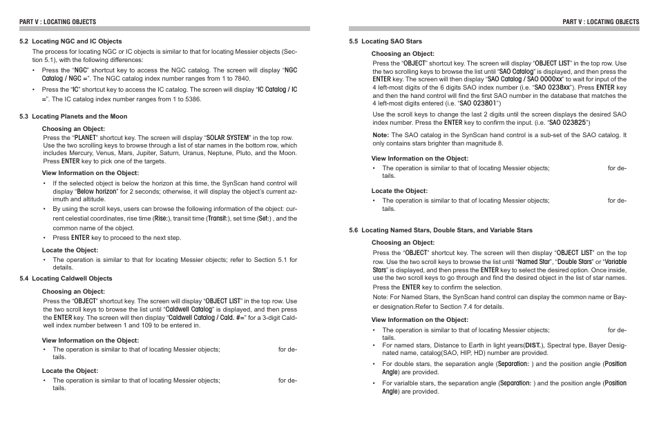 Sky-Watcher EQ3GOTO MOUNT User Manual | Page 39 / 51