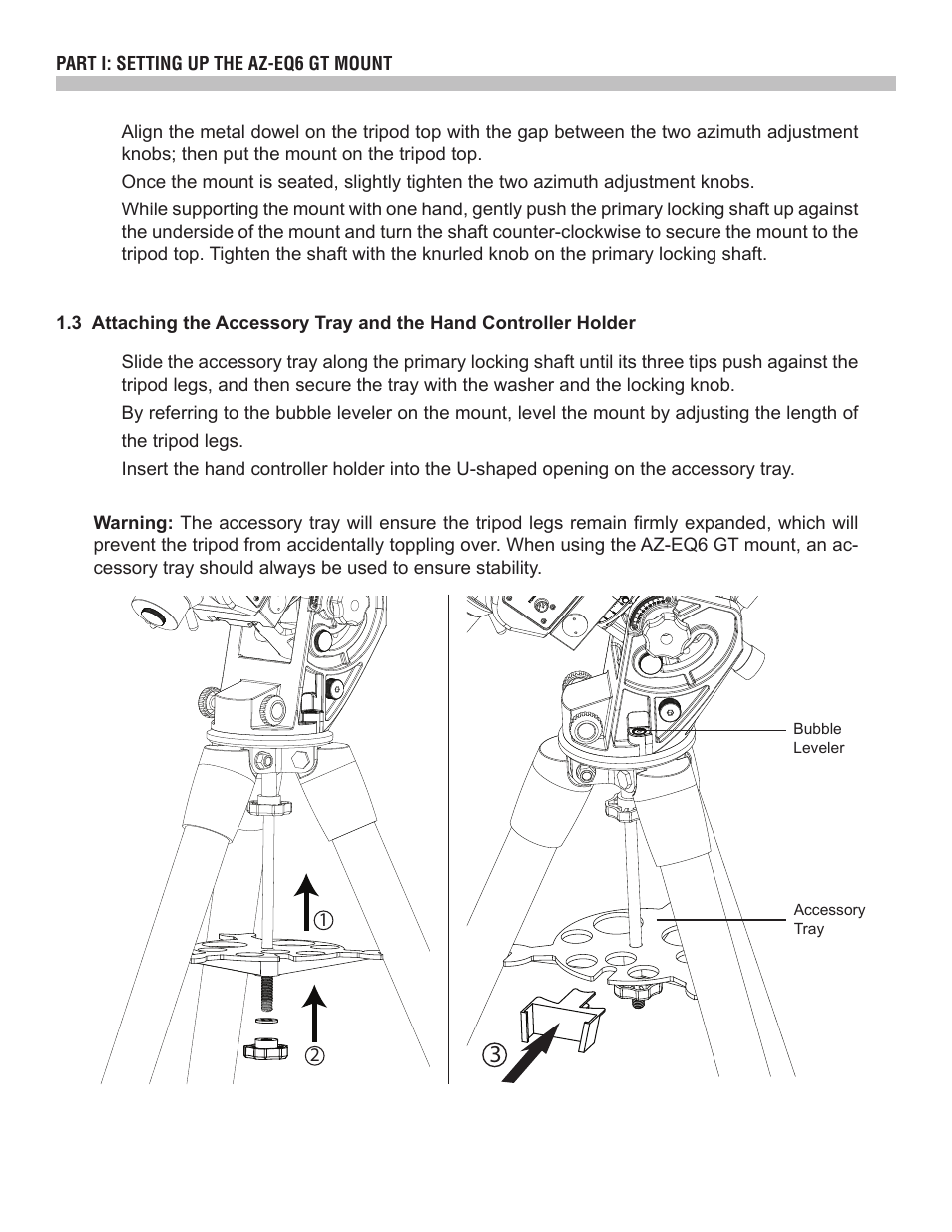 Sky-Watcher AZ EQ6 User Manual | Page 4 / 20