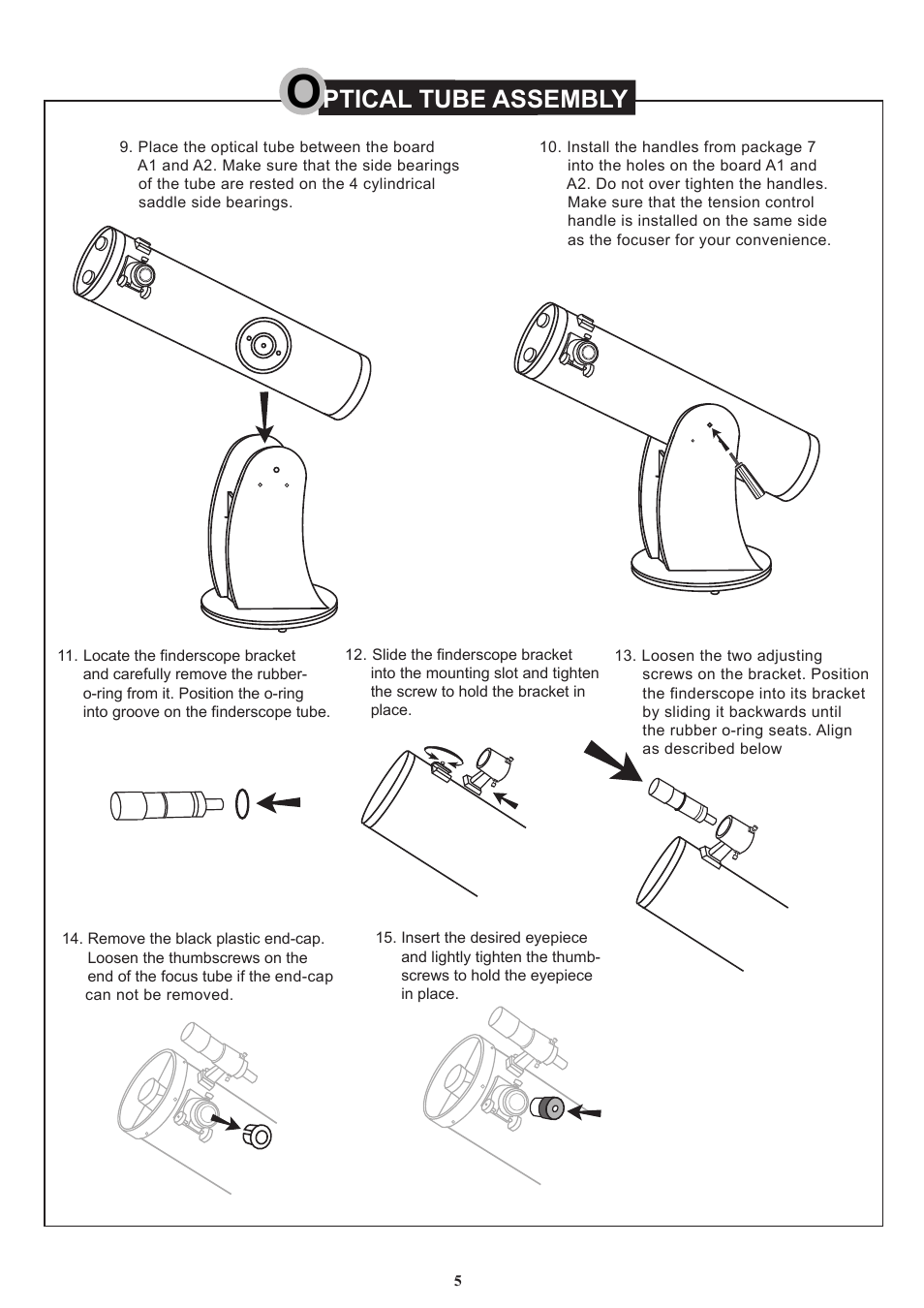 1_english, Ptical tube assembly | Sky-Watcher DOB10 User Manual | Page 5 / 12