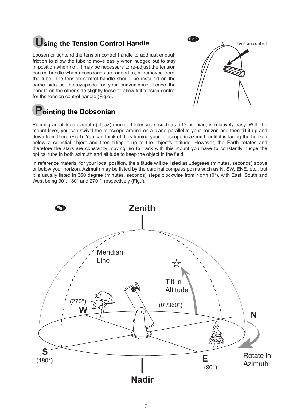 7_english, Wzenith nadir | Sky-Watcher DOB10 User Manual | Page 7 / 12
