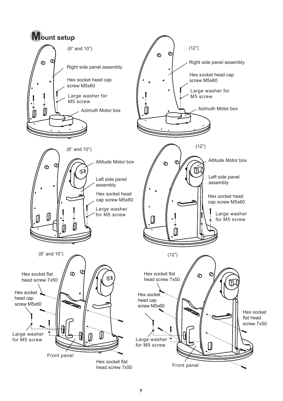 Ount setup | Sky-Watcher DOB16 User Manual | Page 5 / 29