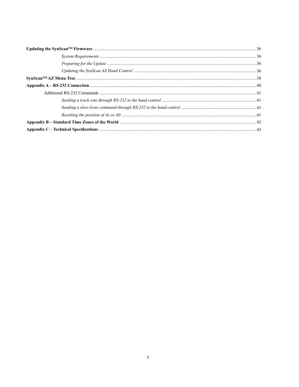 Sky-Watcher Multi-Purpose Computerized Mount User Manual | Page 3 / 44