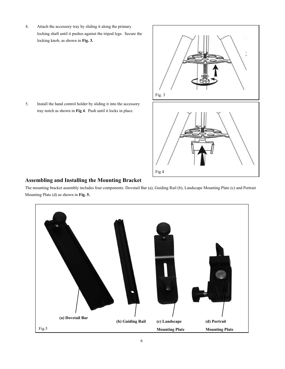 Assembling and installing the mounting bracket | Sky-Watcher Multi-Purpose Computerized Mount User Manual | Page 6 / 44