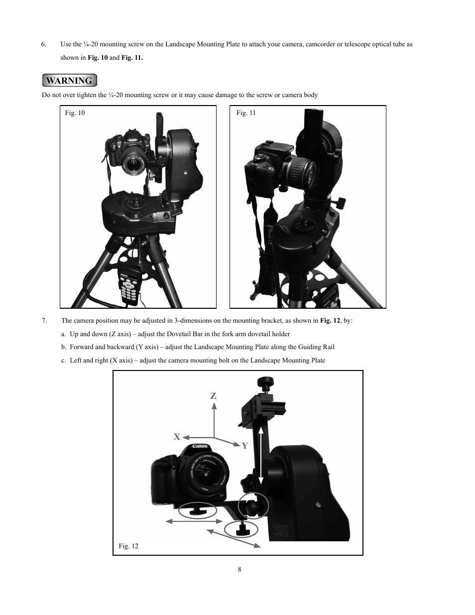 Sky-Watcher Multi-Purpose Computerized Mount User Manual | Page 8 / 44