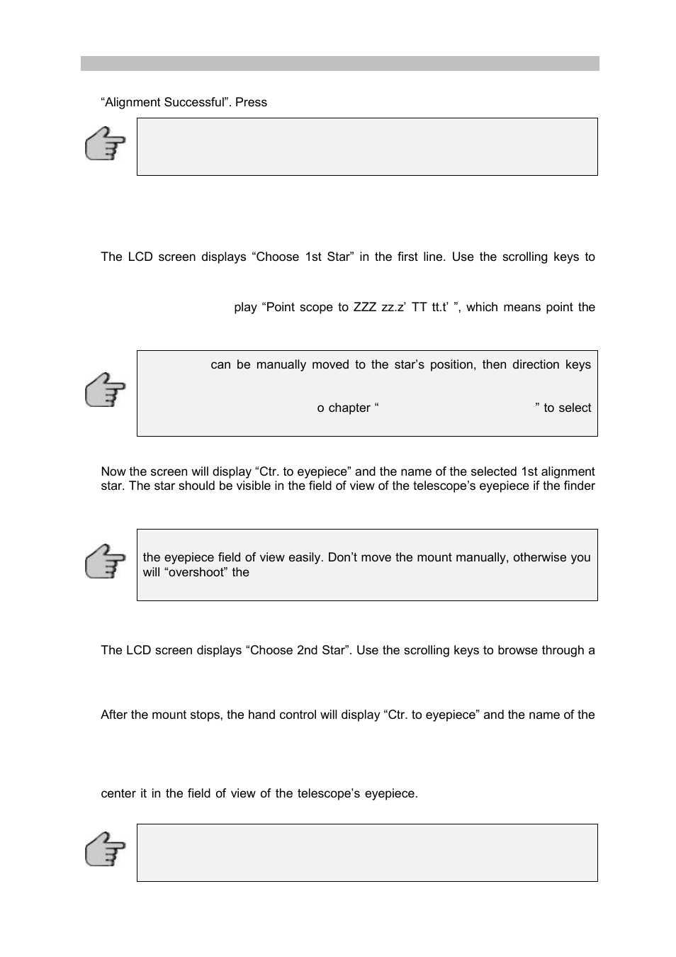 The 2-star alignment method | Sky-Watcher Star Discovery User Manual | Page 21 / 28