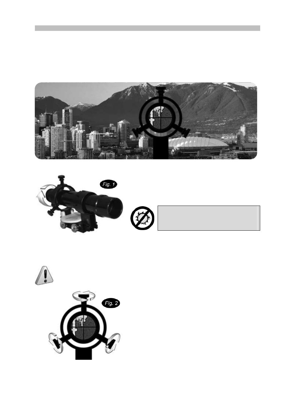 Aligning the finder scope | Sky-Watcher Star Discovery User Manual | Page 8 / 28
