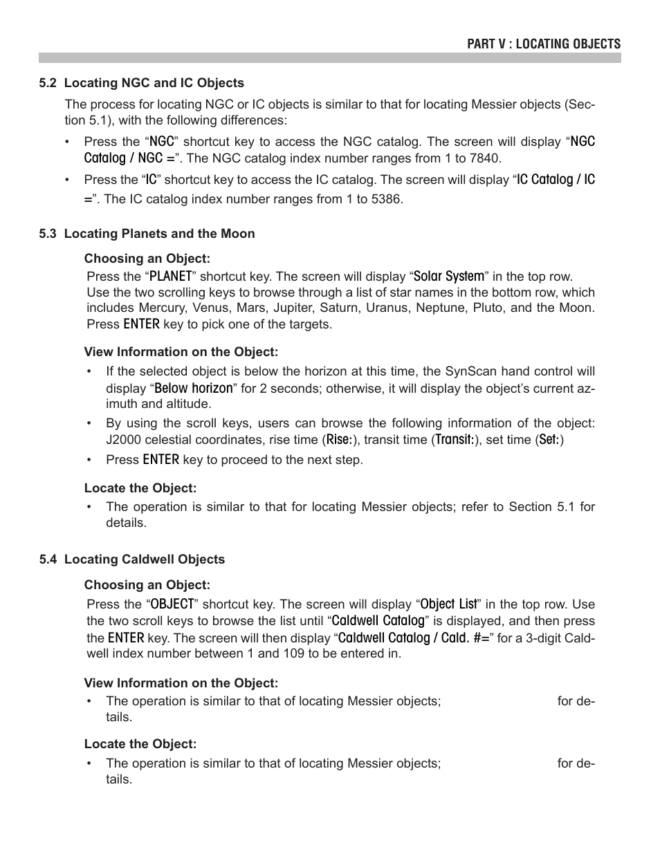 Sky-Watcher SynScan V3 Hand Controller User Manual | Page 21 / 46