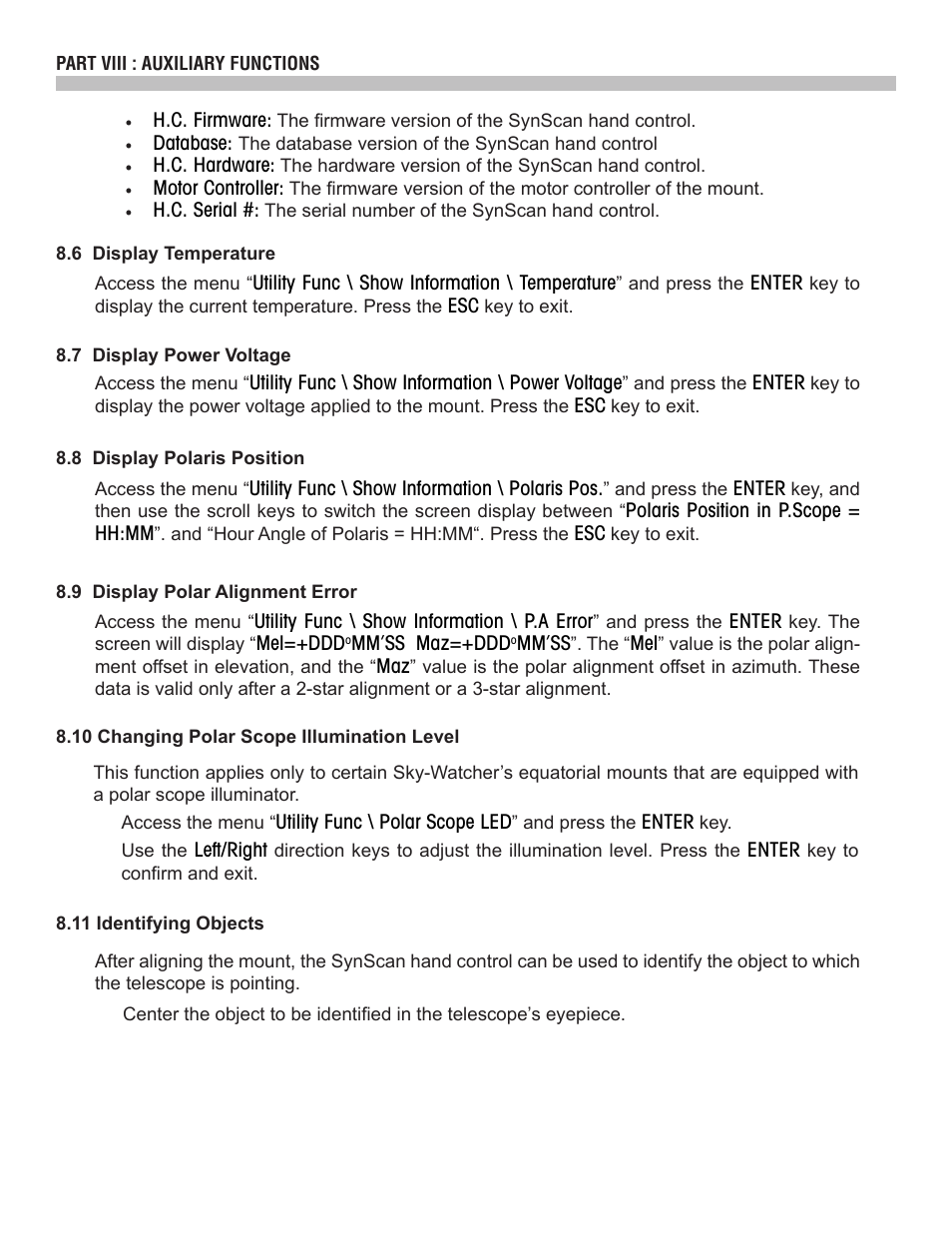 Sky-Watcher SynScan V3 Hand Controller User Manual | Page 29 / 46