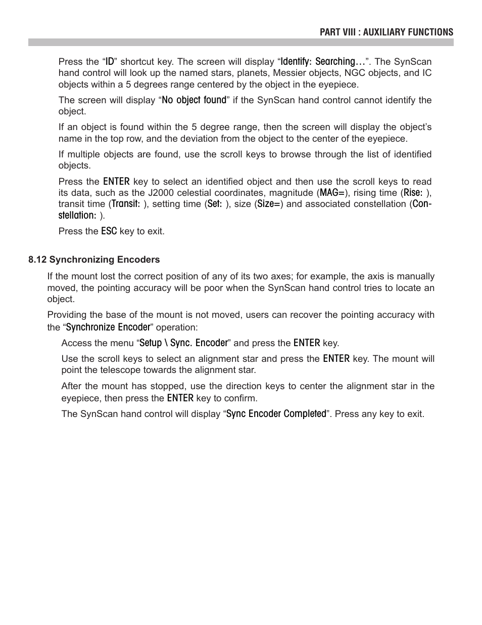 Sky-Watcher SynScan V3 Hand Controller User Manual | Page 30 / 46