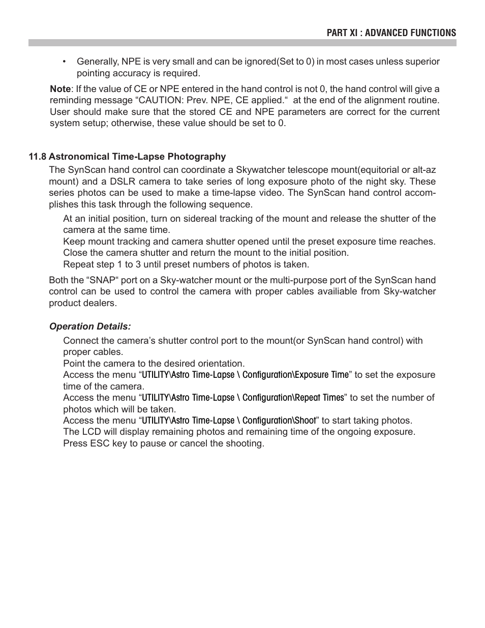 Sky-Watcher SynScan V3 Hand Controller User Manual | Page 41 / 46