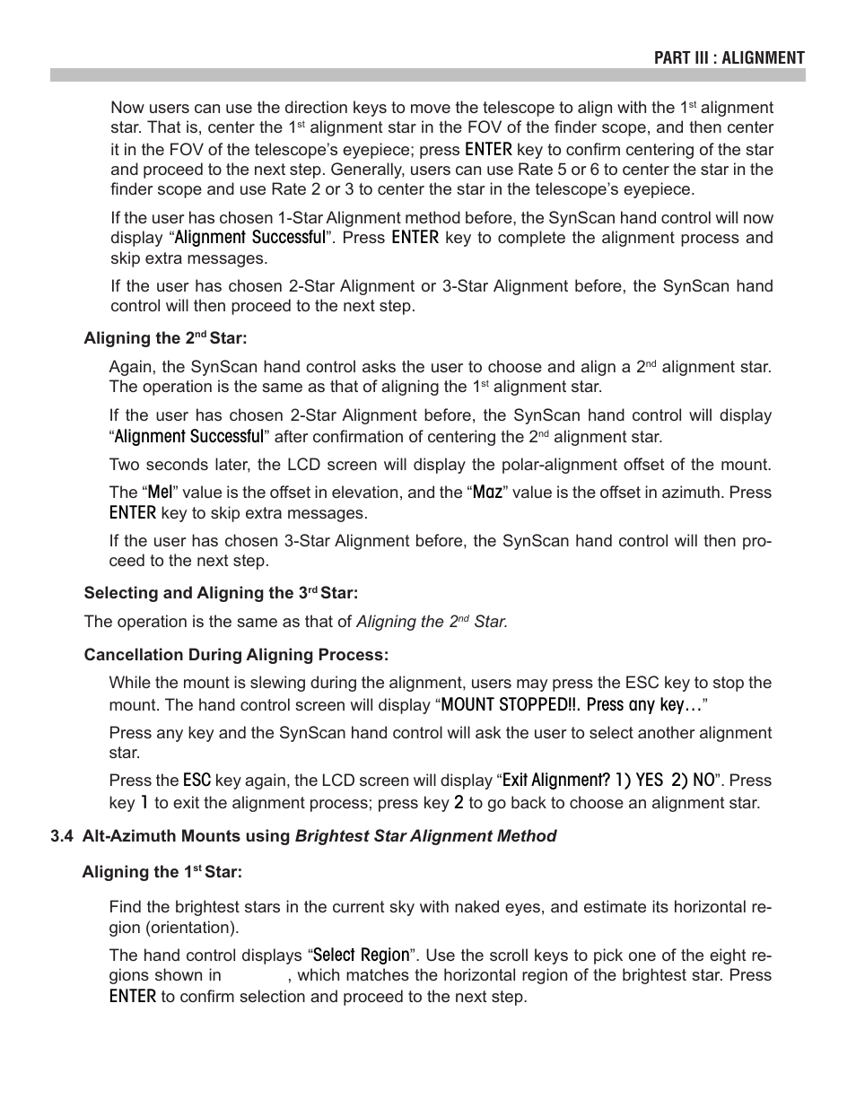 Sky-Watcher SynScan V4 Hand Controller User Manual | Page 12 / 46
