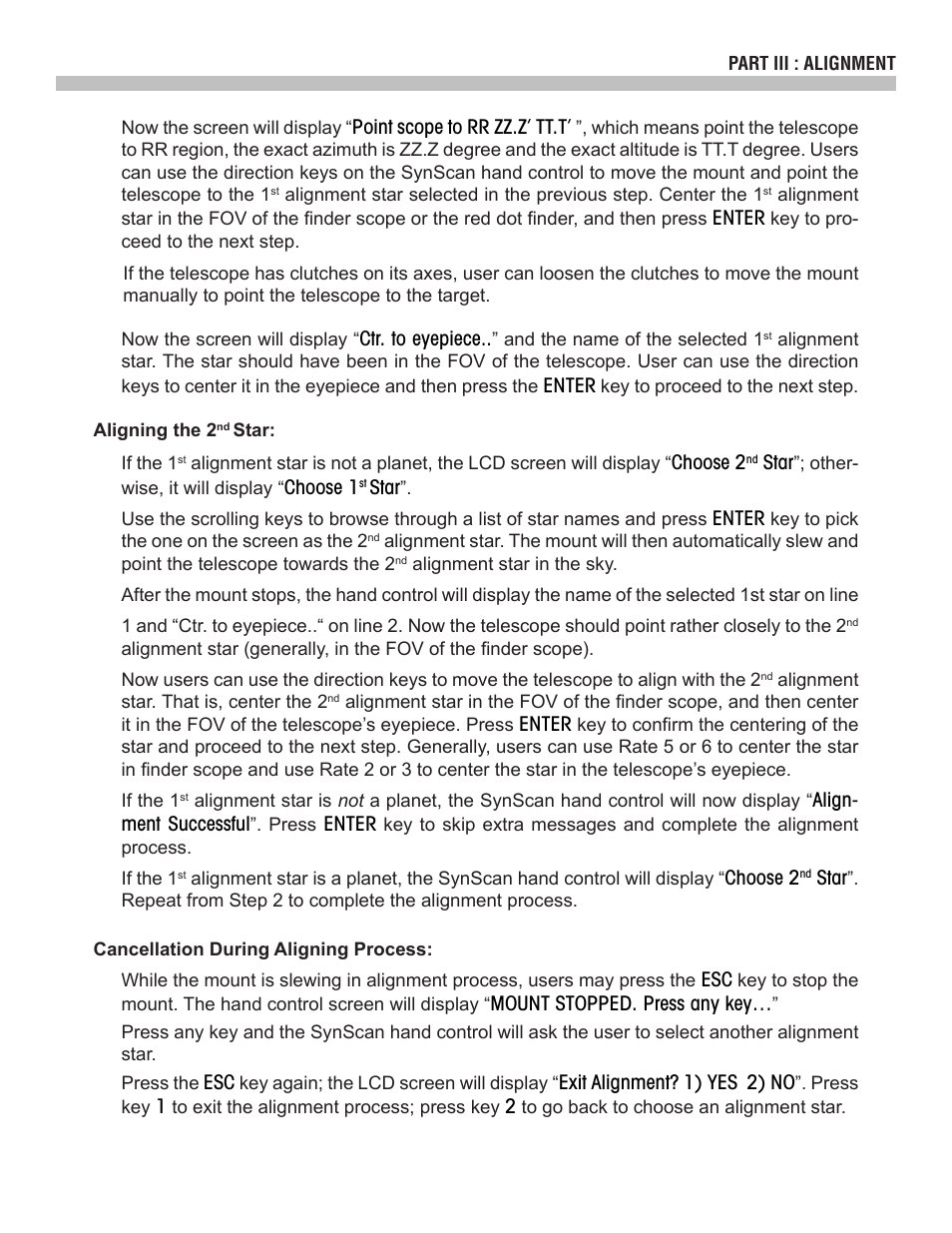 Sky-Watcher SynScan V4 Hand Controller User Manual | Page 14 / 46