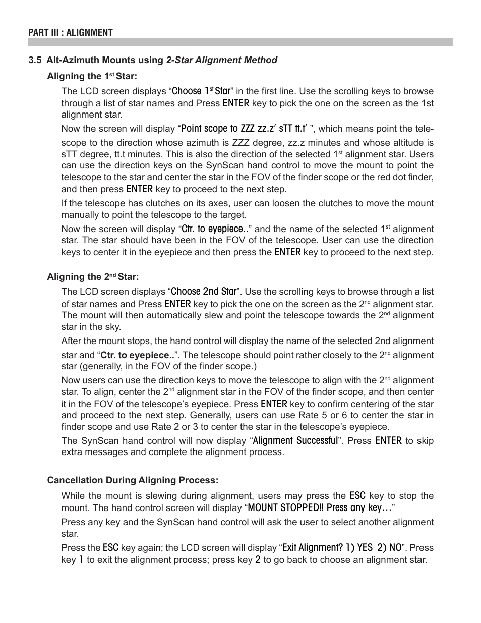 Sky-Watcher SynScan V4 Hand Controller User Manual | Page 15 / 46