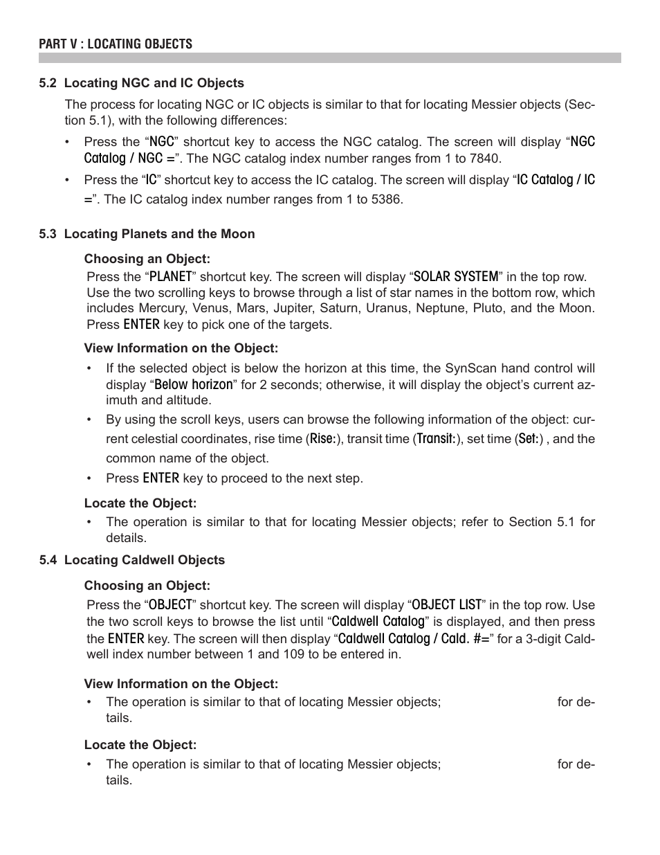 Sky-Watcher SynScan V4 Hand Controller User Manual | Page 21 / 46