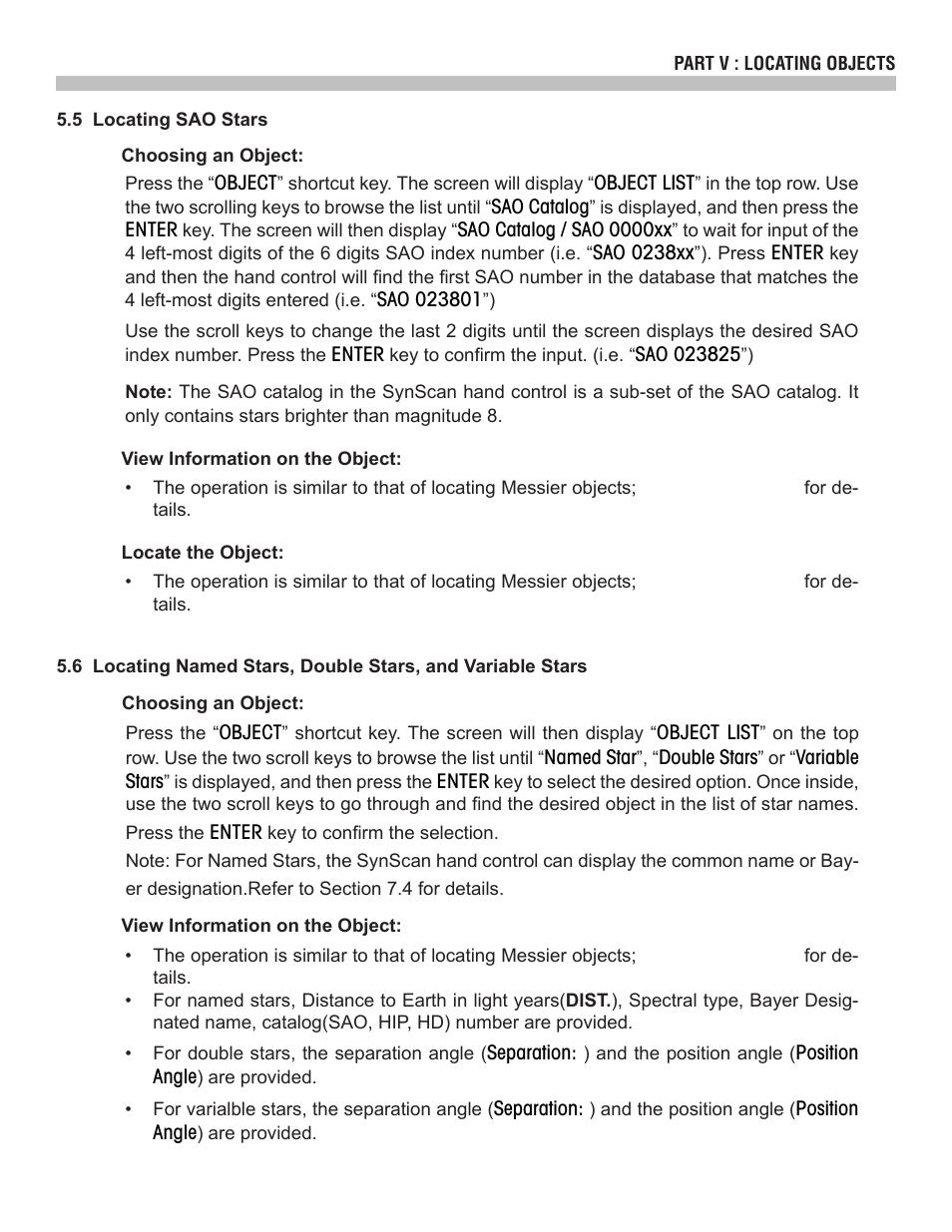 Sky-Watcher SynScan V4 Hand Controller User Manual | Page 22 / 46