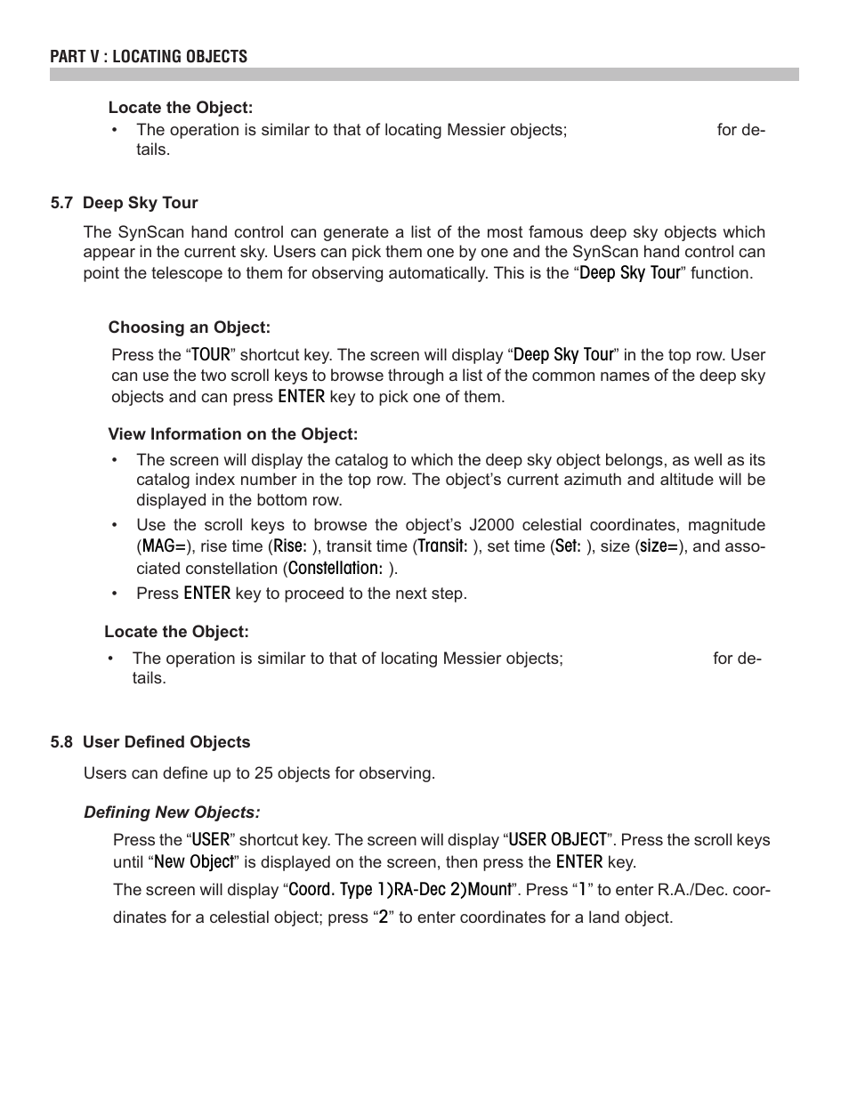 Sky-Watcher SynScan V4 Hand Controller User Manual | Page 23 / 46