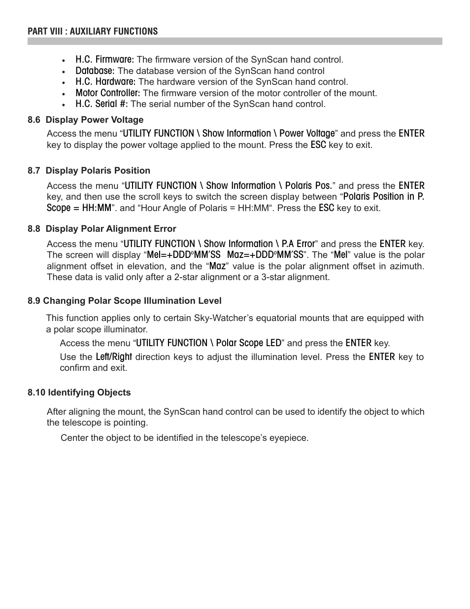 Sky-Watcher SynScan V4 Hand Controller User Manual | Page 29 / 46