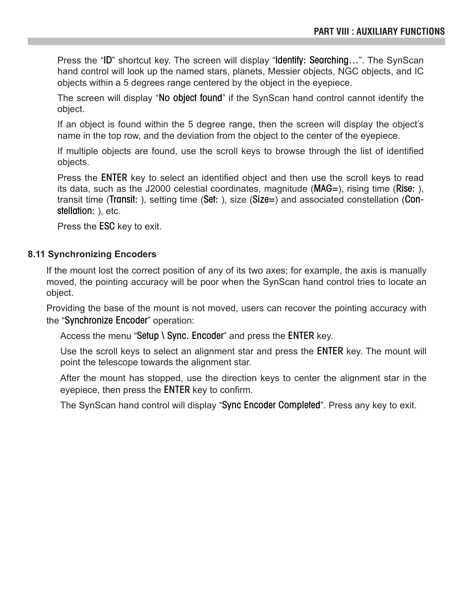 Sky-Watcher SynScan V4 Hand Controller User Manual | Page 30 / 46