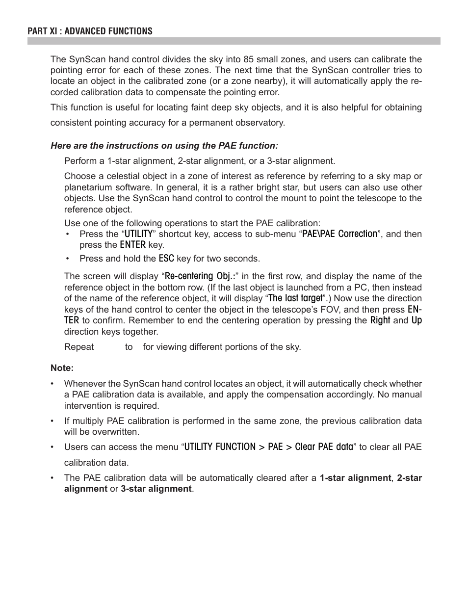 Sky-Watcher SynScan V4 Hand Controller User Manual | Page 35 / 46