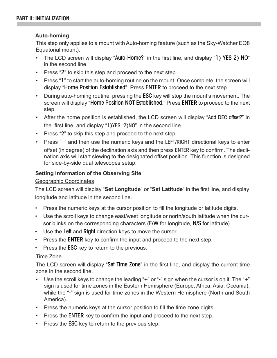 Sky-Watcher SynScan V4 Hand Controller User Manual | Page 8 / 46