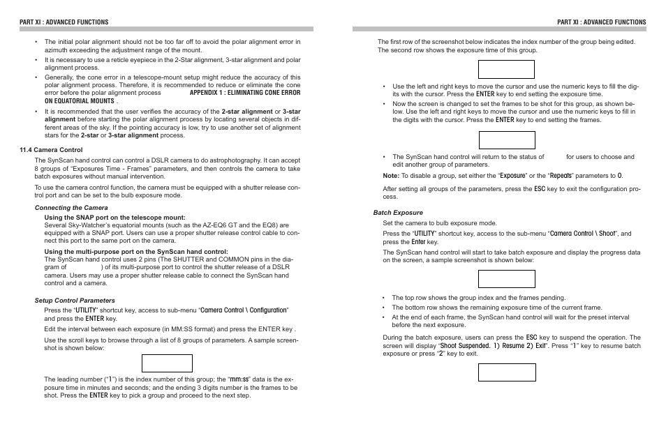 Sky-Watcher Synscan Hand Control User Manual | Page 19 / 23